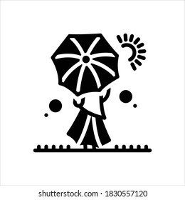 Vector black line icon for art