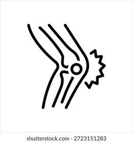 Vector black line icon for Arthritis Care