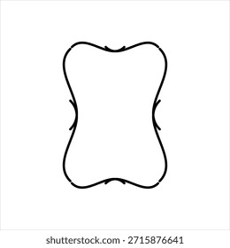 Vector black line icon for artistic