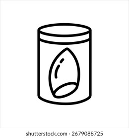 Vektor schwarze Linie Symbol für Schönheitsmixer