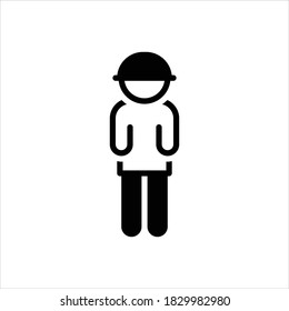 Icono de línea negra del vector para la caja