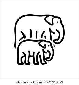 Icono de línea negra vectorial para raza