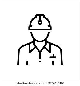 Vector Black Line Icon Civil Stock Vector (Royalty Free) 1792963189 ...