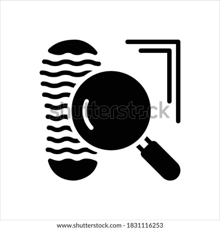 Vector black line icon for clue