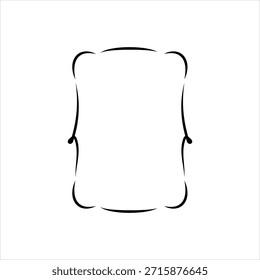 Icono de línea negra de Vector para curvas