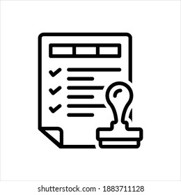 Icono de línea negra del vector para personalizado