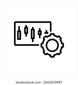 Vector black line icon for custom columns