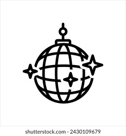 Icono de línea negra vectorial para deslumbrante