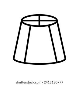 Depósito de icono de línea negra vectorial aislado en fondo blanco