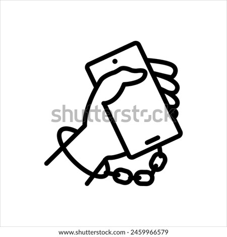 Vector black line icon for digitalholics