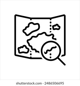 Icono de línea negra de Vector