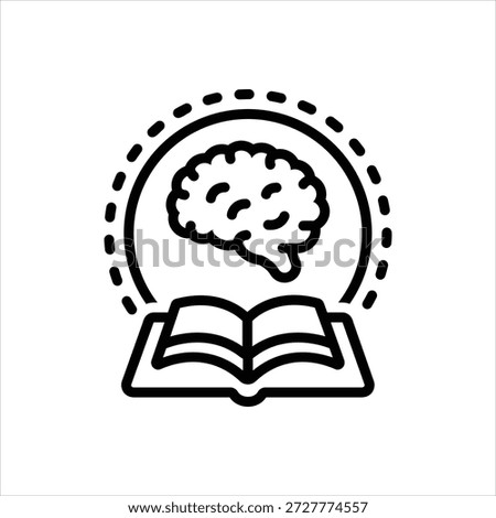 Vector black line icon for Expert Knowledge