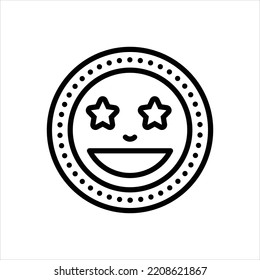 Icono de línea negra del vector para fabuloso