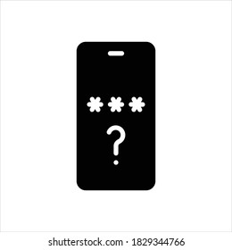 Vektorschwarze Linie Symbol für Vergessen