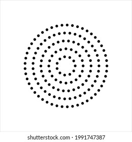 Vector black line icon for frequency