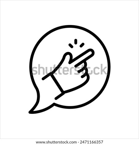 Vector black line icon for hassle free