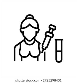 Icono de línea negra de Vector para la presión arterial alta