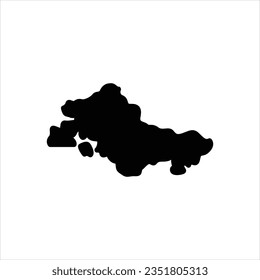 Icono de línea negra del vector para honolulu