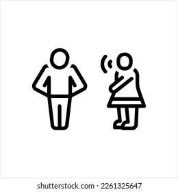 Icono de línea negra del vector para omitir