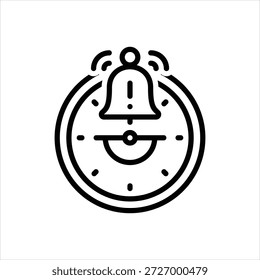 Icono de línea negra de Vector para atención inmediata