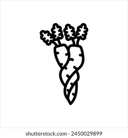 Vektorgrafik schwarze Linie Symbol für Unvollkommenheit