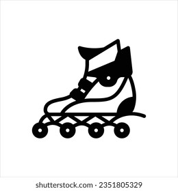 Vector black line icon for inline