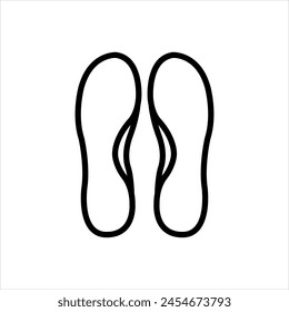 Vektorgrafik schwarze Linie Symbol für 
Einlagen