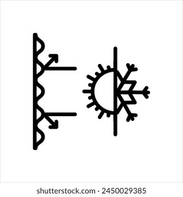 Vector de línea negra para aislamiento