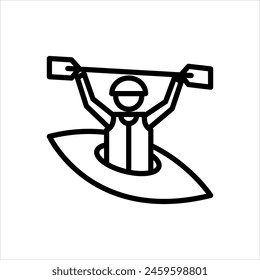 Vector black line icon for 
intrepid 
