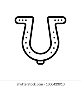 Vektorschwarze Linie Symbol für Glück