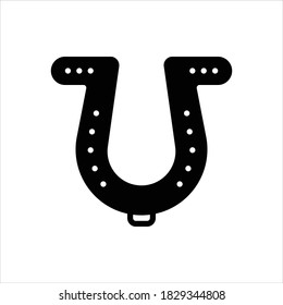 Vector black line icon for lucky