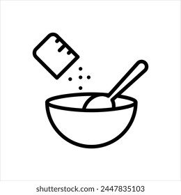 Vector black line icon for mix