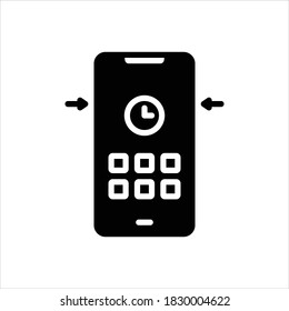 Icono de la línea negra del vector para más información