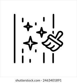 Icono de línea negra de Vector para pulido