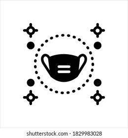 Icono de línea negra del vector para conservar