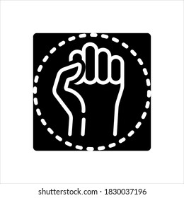 Icono de la línea negra del vector para la resistencia