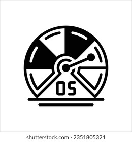 Icono de línea negra del vector para la puntuación