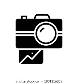 Vector black line icon for snap