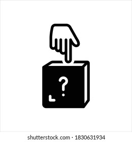 Vector black line icon for some