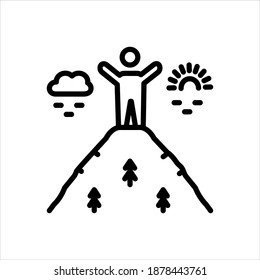 vector black line icon for somehow