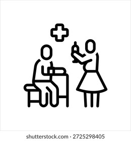 Schwarzes Vektorsymbol für den Test