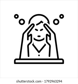 Icono de línea negra del vector para el neumático