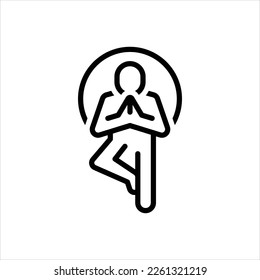 Icono de línea negra del vector para probar