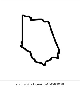 Vector black line icon for 
ventura