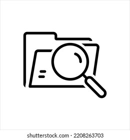 Vector black line icon for ver