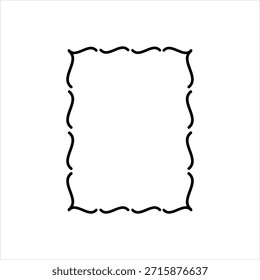 Vektorsymbol mit schwarzer Linie für skurrile Bilder