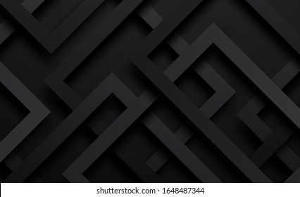 vector black and line square background with shadow,grunge surface-illustration,abstract,glow blue light,copy space