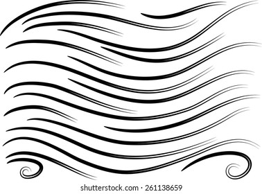 vector black lines background