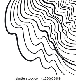 vector black lines on white background