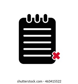 Vector black list icon template